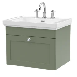 Butler & Rose Ophelia 600mm Wall Mounted 1 Drawer Vanity Unit & Basin