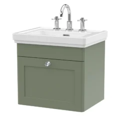 Butler & Rose Ophelia 500mm Wall Mounted 1 Drawer Vanity Unit & Basin