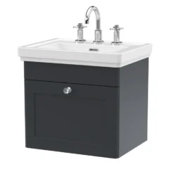 Butler & Rose Ophelia 500mm Wall Mounted 1 Drawer Vanity Unit & Basin