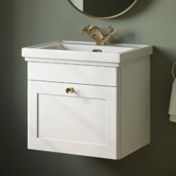 Butler & Rose Ophelia 500mm Wall Mounted 1 Drawer Vanity Unit & Basin