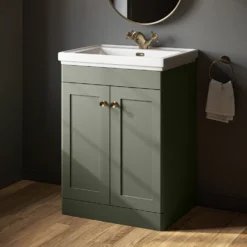 Butler & Rose Ophelia Traditional Toilet & 600mm Floorstanding Vanity Unit Bathroom Suite