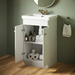 Butler & Rose Ophelia Traditional Toilet & 500mm Floorstanding Vanity Unit Bathroom Suite
