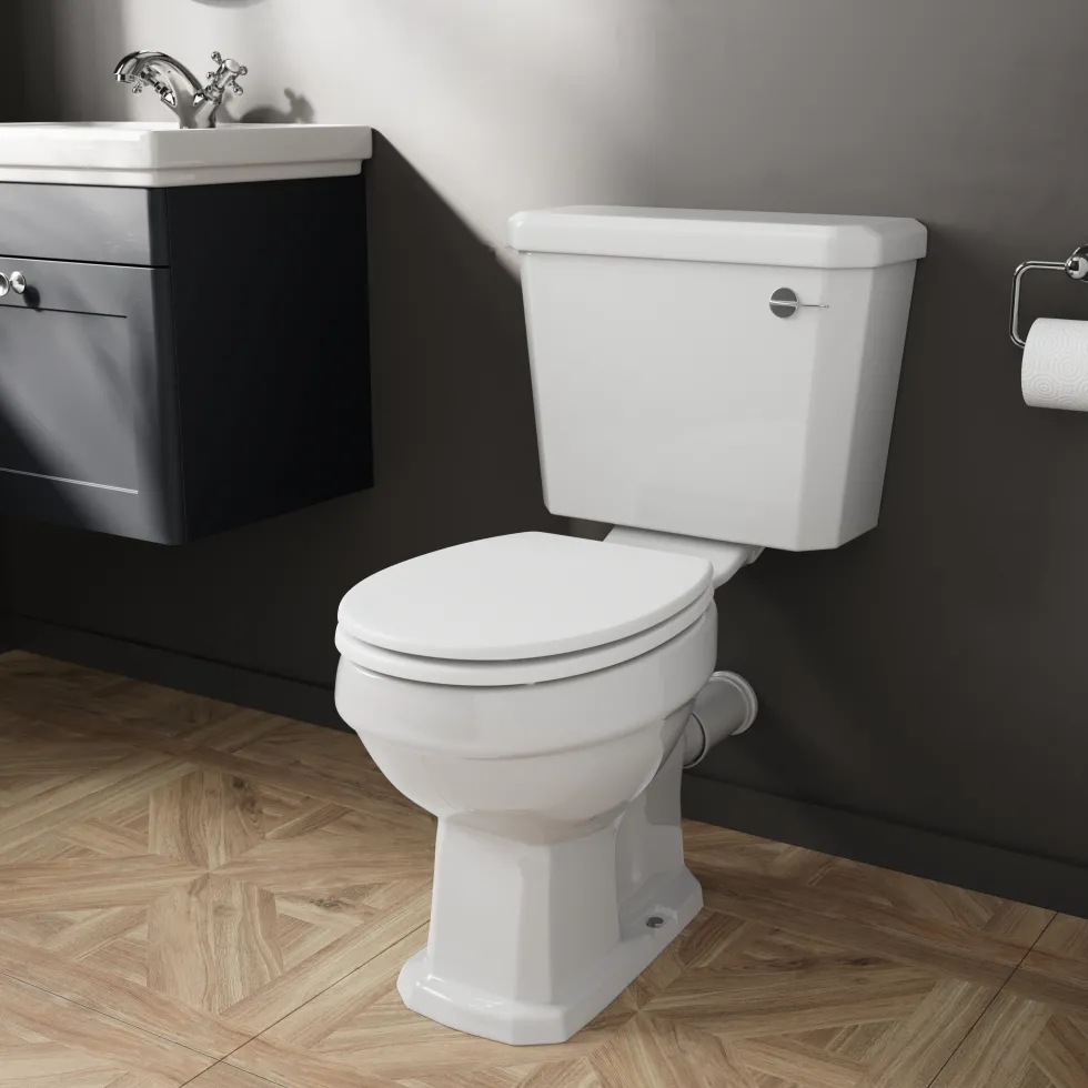Butler & Rose Ophelia Traditional Toilet & 500mm Wall Hung Vanity Unit Bathroom Suite