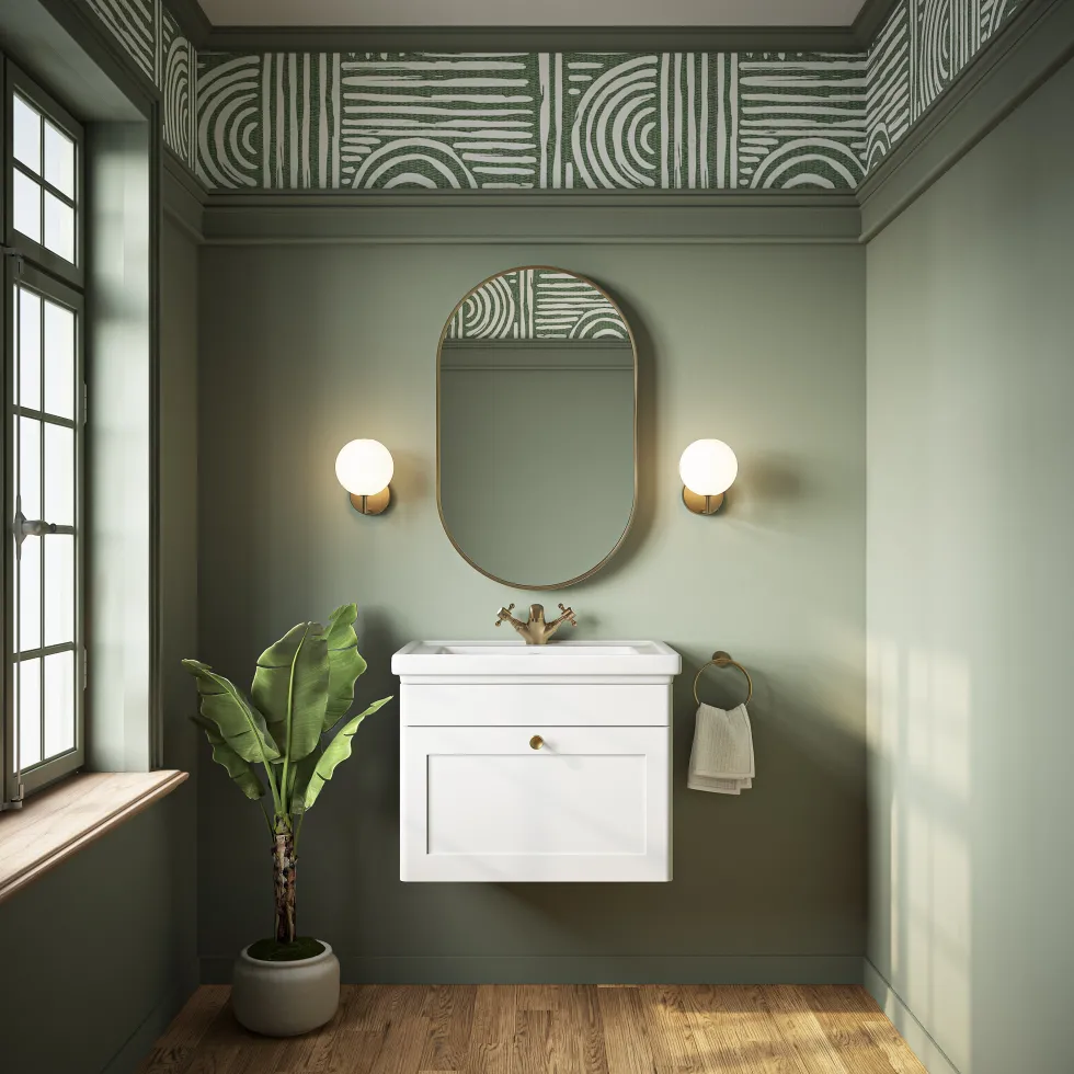 Butler & Rose Ophelia Traditional Toilet & 600mm Wall Hung Vanity Unit Bathroom Suite