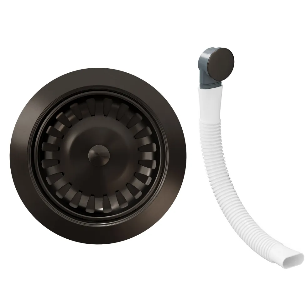Butler & Rose Premium 90mm Kitchen Sink Strainer Waste & Round Overflow