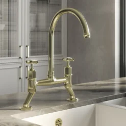Butler & Rose Rosalyn Crosshead Kitchen Bridge Kitchen Mixer Tap