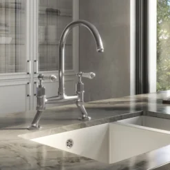 Butler & Rose Rosalyn Kitchen Bridge Kitchen Mixer Tap with Lever Handles