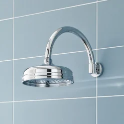 Butler & Rose Victoria 200mm Traditional Fixed Apron Shower Head & Shower Arm