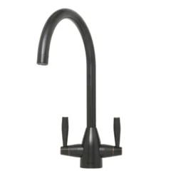 Caple Avel Twin Lever Mono Kitchen Mixer - Blackened Copper