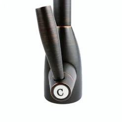 Caple Avel Twin Lever Mono Kitchen Mixer - Blackened Copper