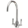 Caple Avel Twin Lever Mono Kitchen Mixer - Chrome