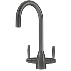 Caple Avel Twin Lever Mono Kitchen Mixer - Gunmetal