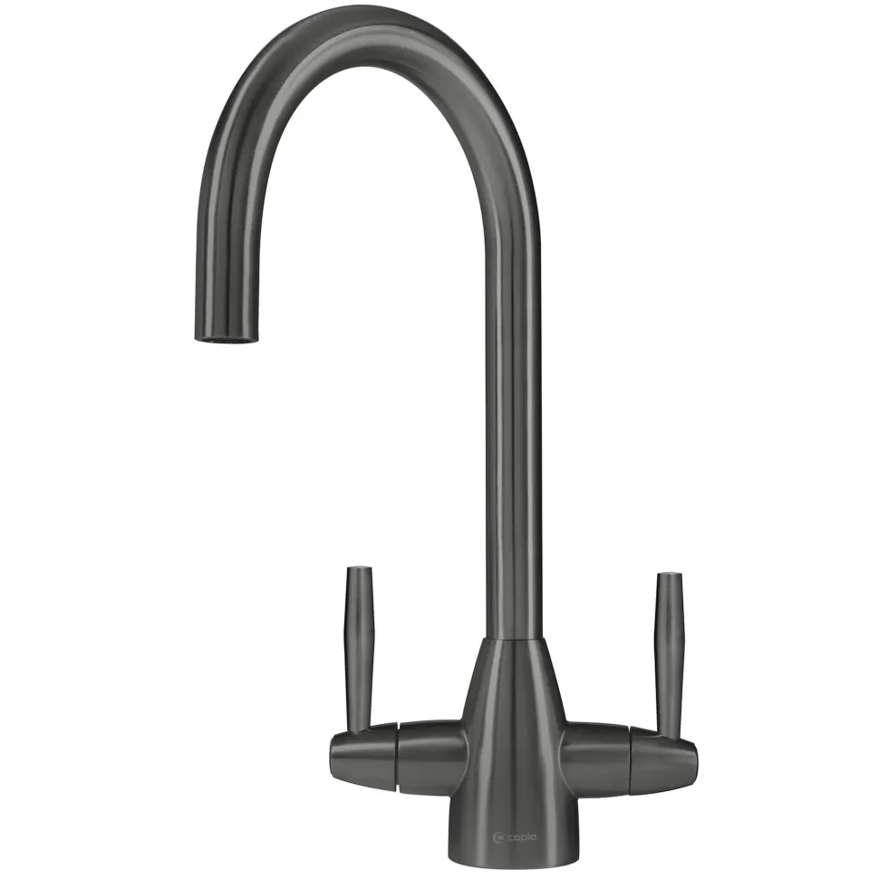 Caple Avel Twin Lever Mono Kitchen Mixer - Gunmetal