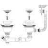 Caple Bowl Connection Kit and Stainless Steel Waste - Alternative Style