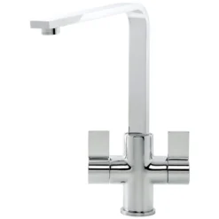Caple Colton Twin Lever Mono Kitchen Mixer - Chrome