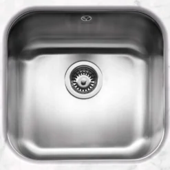 Caple Form 1 Bowl Undermount Satin Stainless Steel Sink & Waste Kit - 452 x 434mm