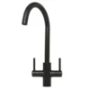 Caple Lamar Twin Lever Mono Kitchen Mixer - Blackened Copper
