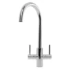 Caple Lamar Twin Lever WRAS Approved Mono Kitchen Mixer - Chrome