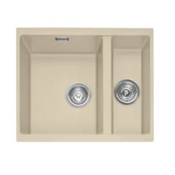 Caple Leesti 1.5 Bowl Inset/Undermount Granite Composite Kitchen Sink & Waste Kit - 555 x 460mm