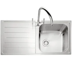 Caple Lyon 1 Bowl Satin Stainless Steel Sink & Waste Kit - 1000 x 500mm