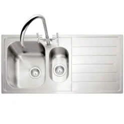 Caple Lyon 1.5 Bowl Satin Stainless Steel Sink & Waste Kit - 1000 x 500mm