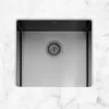 Caple Mode 1 Bowl Inset or Undermount Gunmetal Brushed Stainless Steel Sink & Waste Kit - 490 x 440mm
