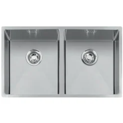Caple Mode 2 Bowl Inset/Undermount Brushed Stainless Steel Sink & Waste Kit - 750 x 440mm