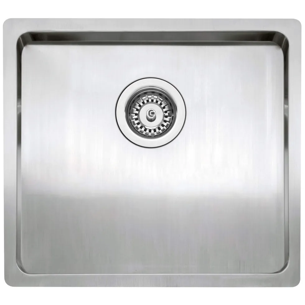 Caple Mode Inset or Undermount Brushed Stainless Steel Drainer & Waste Kit - 490 x 440mm