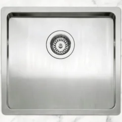 Caple Mode Inset or Undermount Brushed Stainless Steel Drainer & Waste Kit - 490 x 440mm