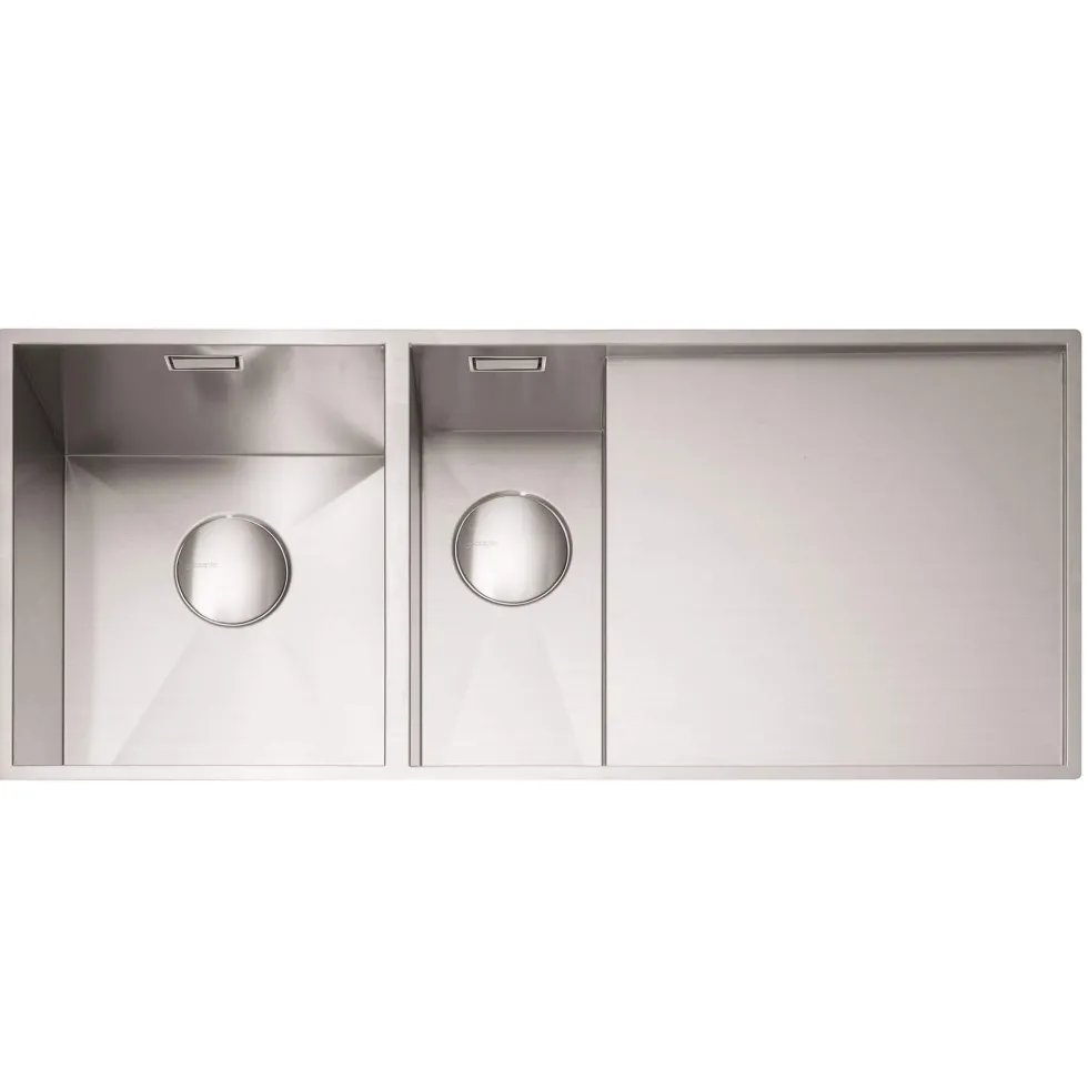 Caple Nada 1.5 Bowl Satin Stainless Steel Sink & Waste Kit - 1010 x 440mm