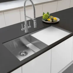 Caple Nada 1 Bowl Satin Stainless Steel Sink & Waste Kit - 1010 x 440mm