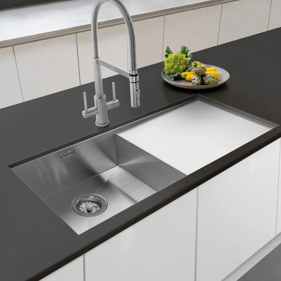 Caple Nada 1 Bowl Satin Stainless Steel Sink & Waste Kit - 1010 x 440mm