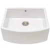 Caple Pemberley Single Bowl White Ceramic Belfast Sink - 597 x 531mm