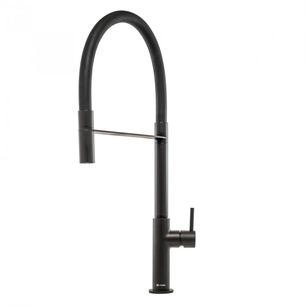 Caple Preto Mono Kitchen Mixer Tap with Pull Out Spray - Matt Black