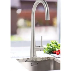 Caple Ridley Single Lever Mono Kitchen Mixer - Stainless Steel