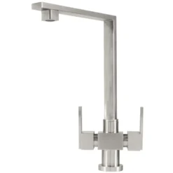 Caple Robo Twin Lever Mono Kitchen Mixer - Stainless Steel