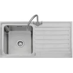 Caple Vanga 1 Bowl Satin Stainless Steel Sink & Waste Kit - 1000 x 500mm