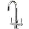 Caple Washington Twin Lever WRAS Approved Mono Kitchen Mixer - Chrome