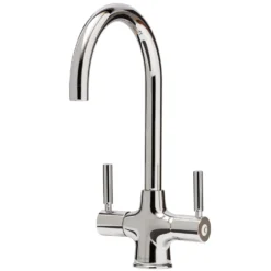Caple Washington Twin Lever WRAS Approved Mono Kitchen Mixer - Chrome