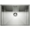 Caple Zero 1 Bowl Inset or Undermount Brushed Stainless Steel Sink & Waste Kit - 600 x 450mm