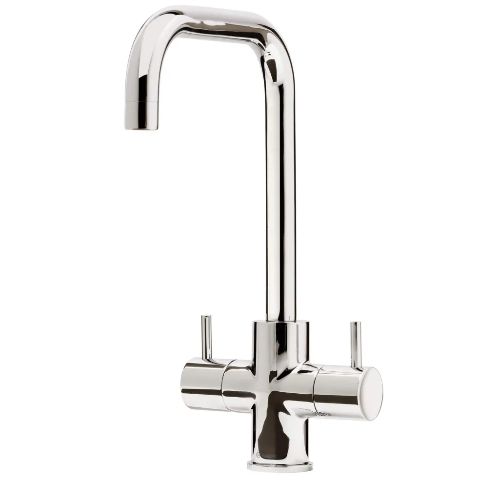 Caple Zuben Quad Twin Lever WRAS Approved Mono Kitchen Mixer - Chrome