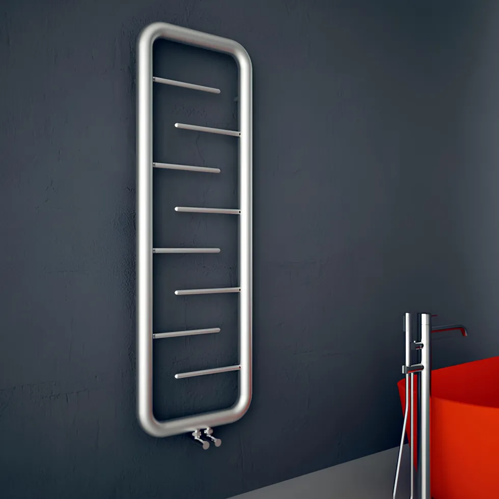 Carisa Aren Ladder Stainless Steel Designer Heated Towel Rail