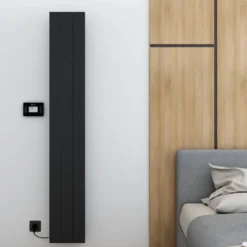 Carisa Boreas M Vertical Electric Single Panel Aluminium Radiator with Smart Wifi Thermostat