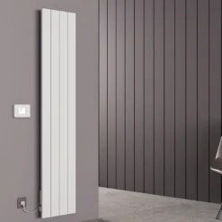 Carisa Boreas N Vertical Electric Single Panel Aluminium Radiator with Smart Wifi Thermostat