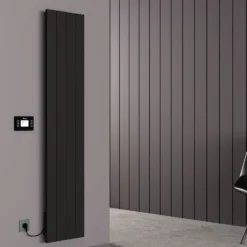 Carisa Boreas N Vertical Electric Single Panel Aluminium Radiator with Smart Wifi Thermostat