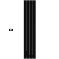 Carisa Boreas N Vertical Electric Single Panel Aluminium Radiator with Smart Wifi Thermostat