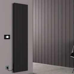 Carisa Boreas N Vertical Electric Single Panel Aluminium Radiator with Smart Wifi Thermostat