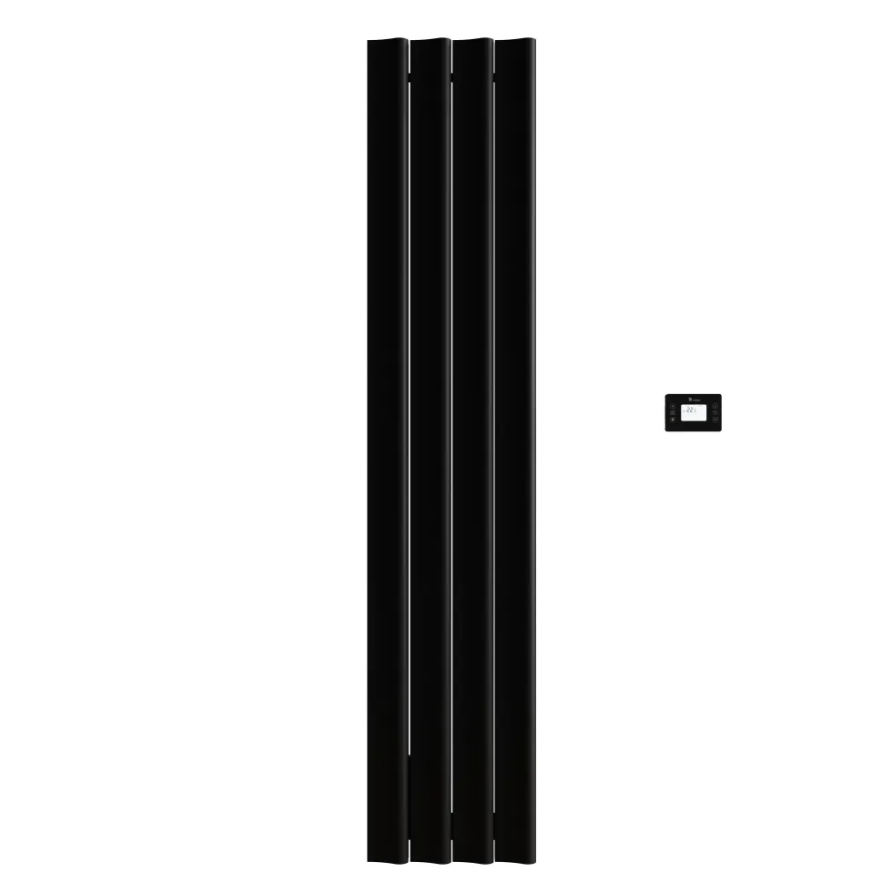 Carisa Boreas S Vertical Electric Single Panel Aluminium Radiator with Smart Wifi Thermostat