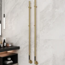 Carisa Dante Stainless Steel Single Electric Heated Towel Bar
