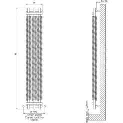Carisa Dora Vertical Designer Radiator